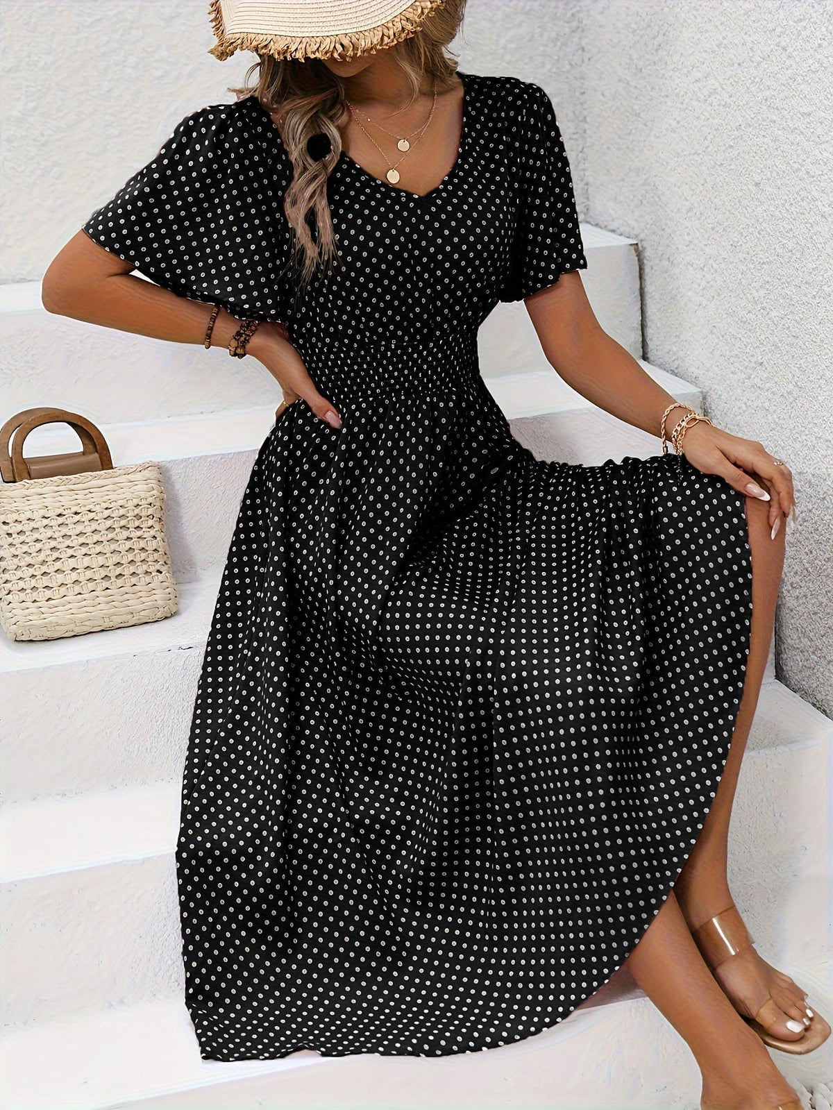 Pureza™ | Vestido Chic de Lunares