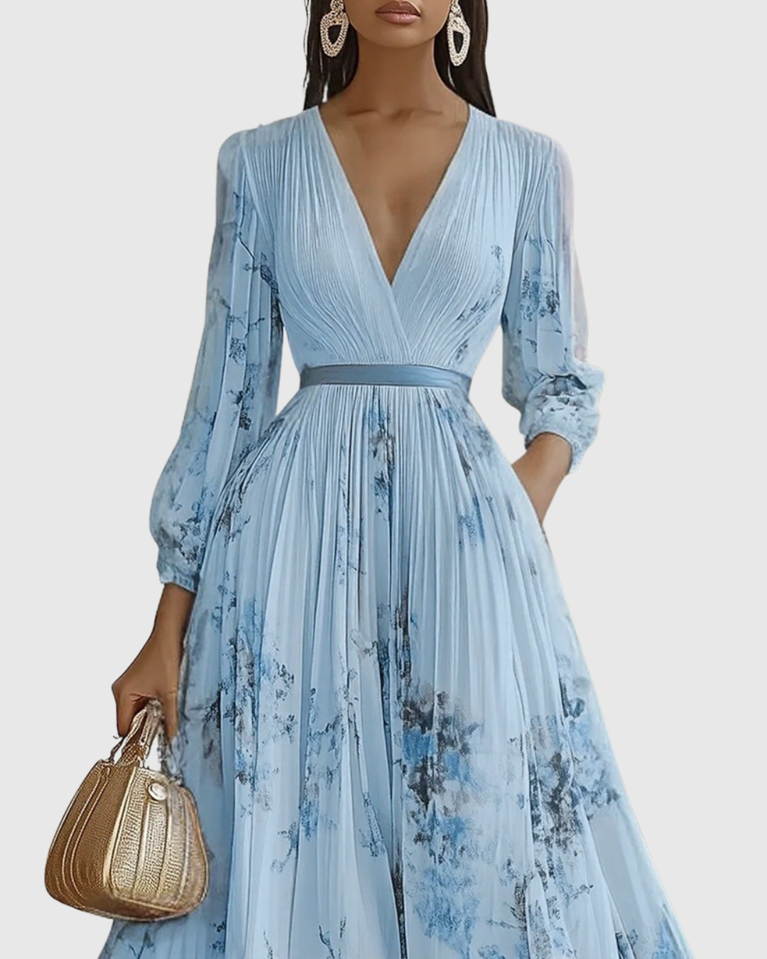 Cala™ | Elegante Vestido Maxi con Pliegues
