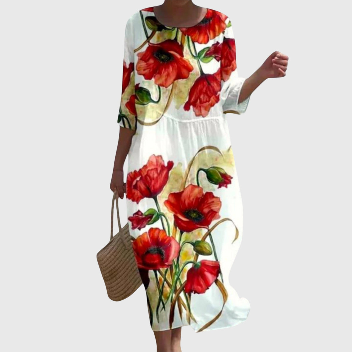 Vera™ | Elegante Vestido Maxi con Estampado Floral