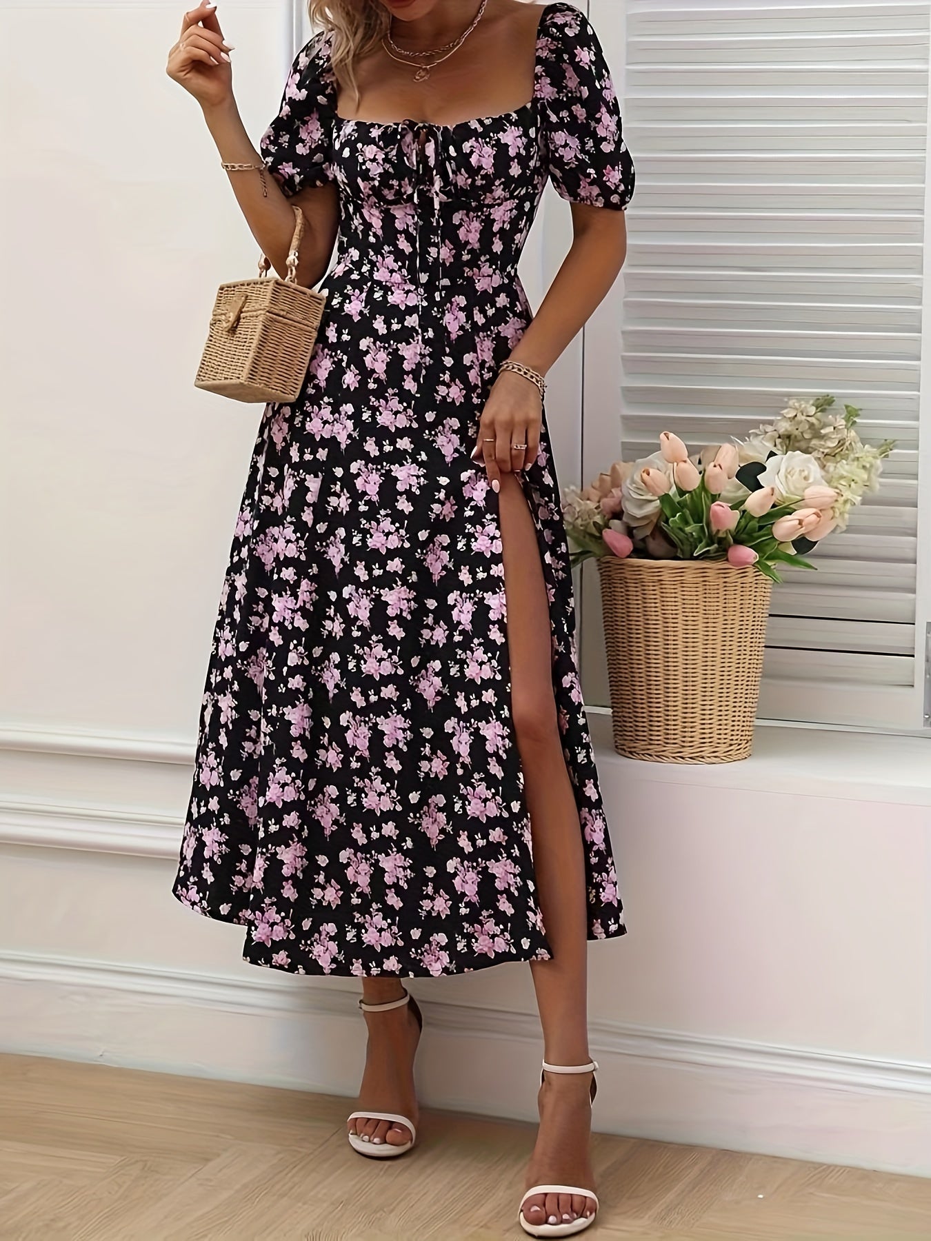Alcoy™ | Vestido Floral Elegante Chloé