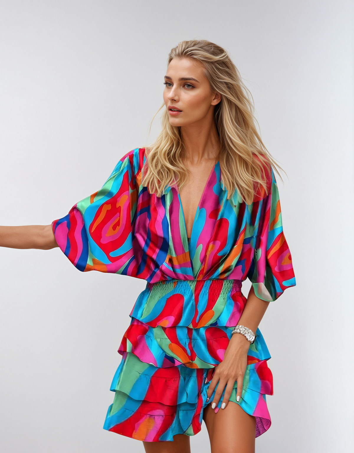 Indira™ | Floral Midi Dress