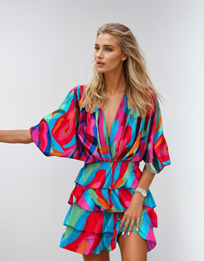 Indira™ | Floral Midi Dress