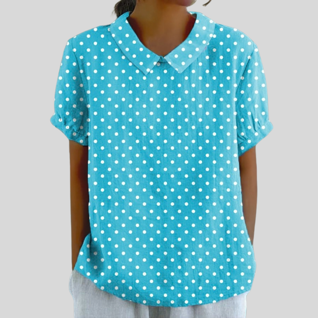 María Xiana™ | Blusa Puntos Elegante y Cómoda