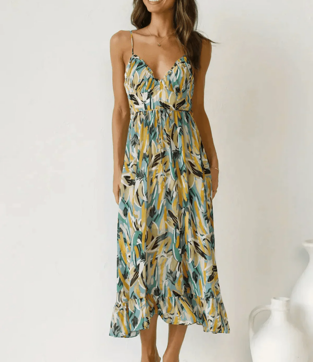 Ternura™ | Vestido Midi en Color Vibrante