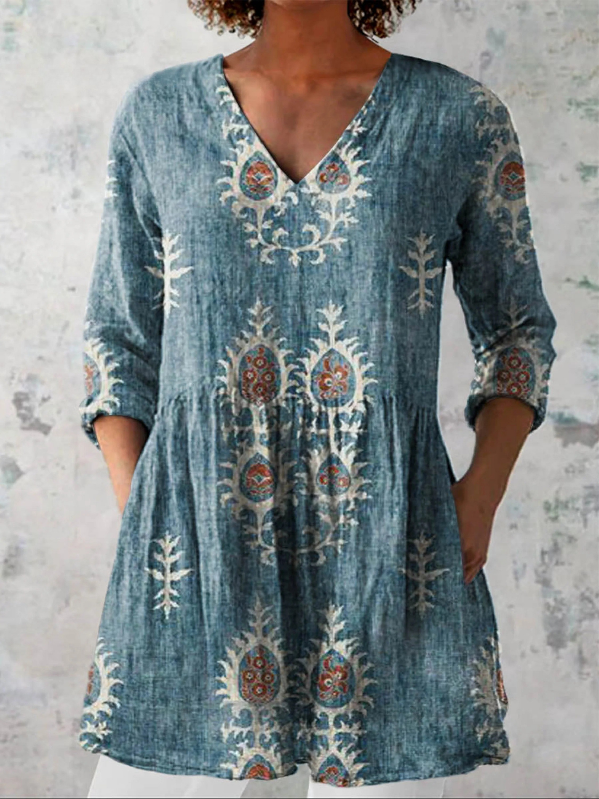 Paloma™ | Blusa Amplia con Diseño Vibrante