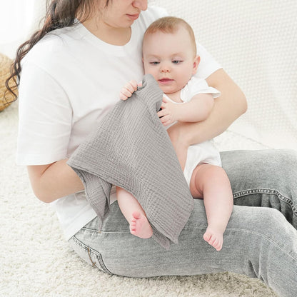 Luna™ | Muselinas Bebe Algodon 60x60cm,6 Piezas 100% Algodón Super Suave Transpirable y Extremadamente Absorbente