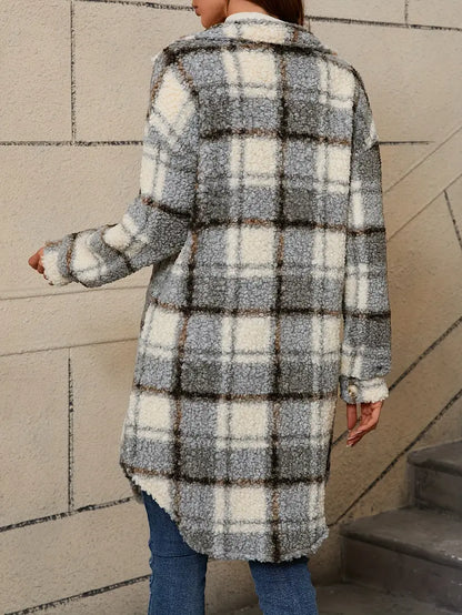 Auréllia™ | Chaqueta teddy cuadros