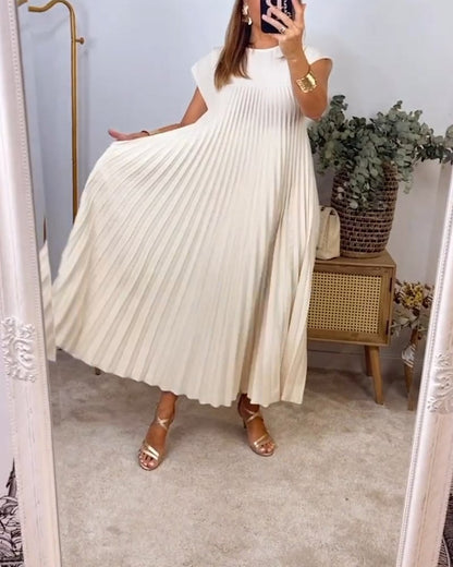 Aroha™ | Vestido Sin Mangas con Pliegues