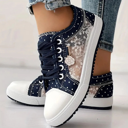 María Naia™ | Zapatillas Elegantes para Mujer con Detalles Florales