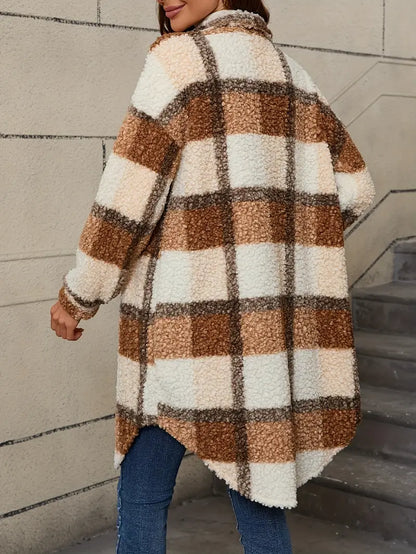 Auréllia™ | Chaqueta teddy cuadros