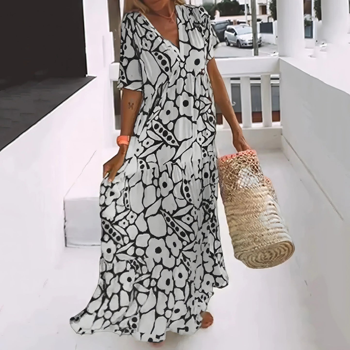 Lavanda™ | Vestido Maxi de Elegancia Natural