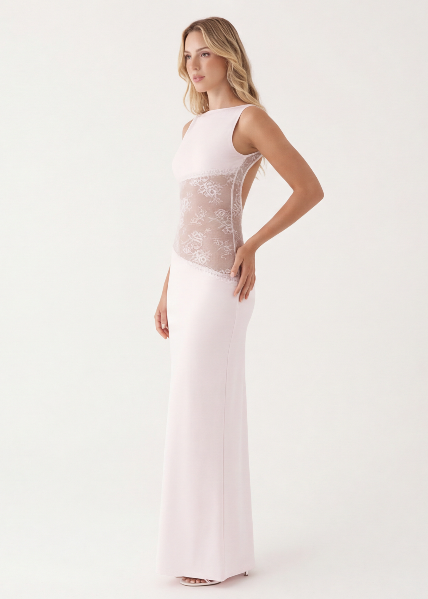 AMÉLIE | Vestido Maxi Cut-out Encaje