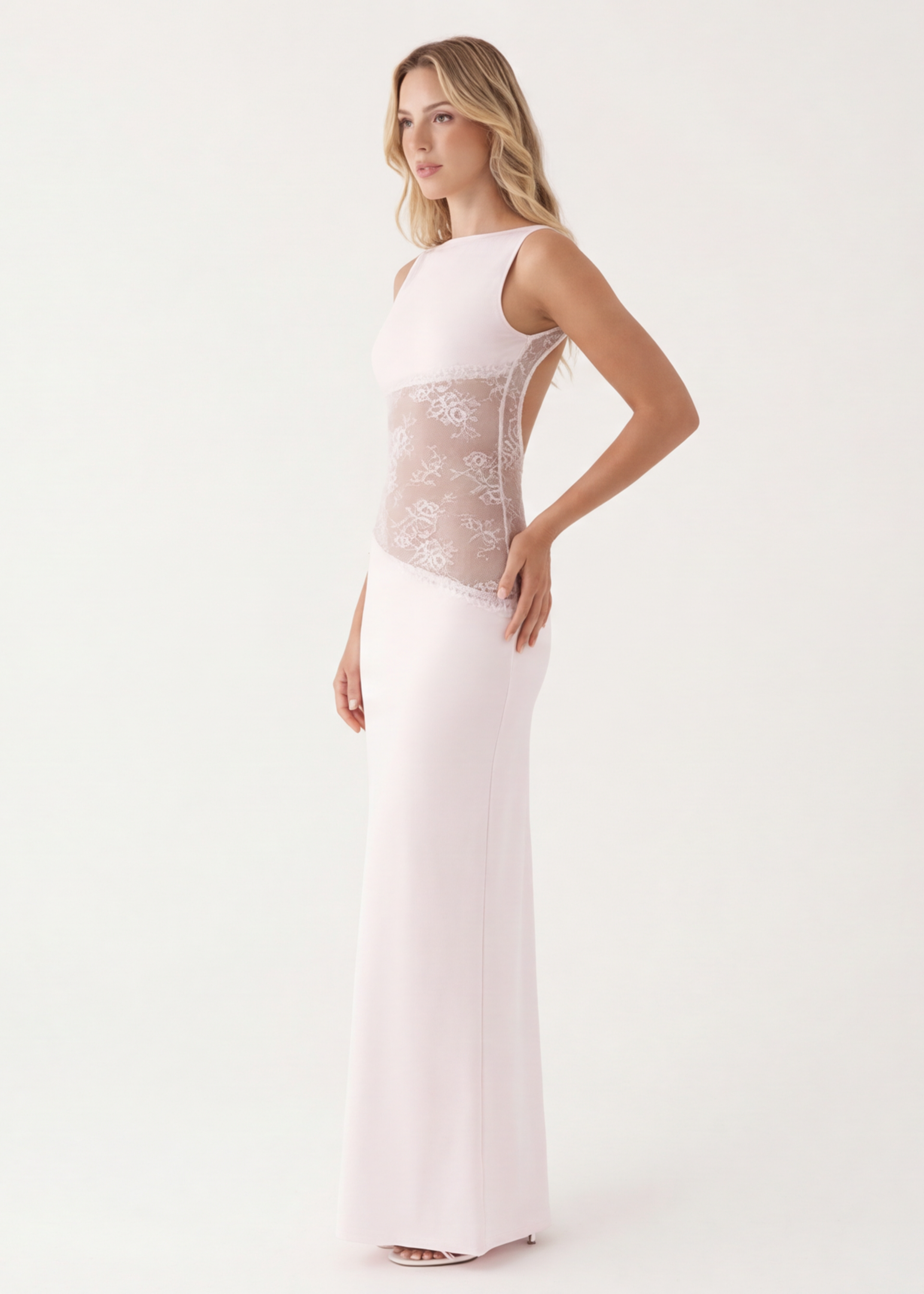AMÉLIE | Vestido Maxi Cut-out Encaje