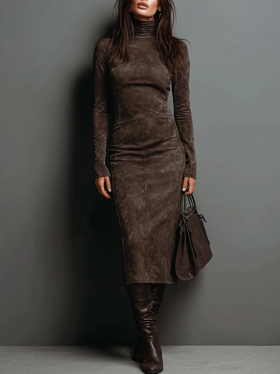 Élyssia™ | Vestido midi elegante entallado