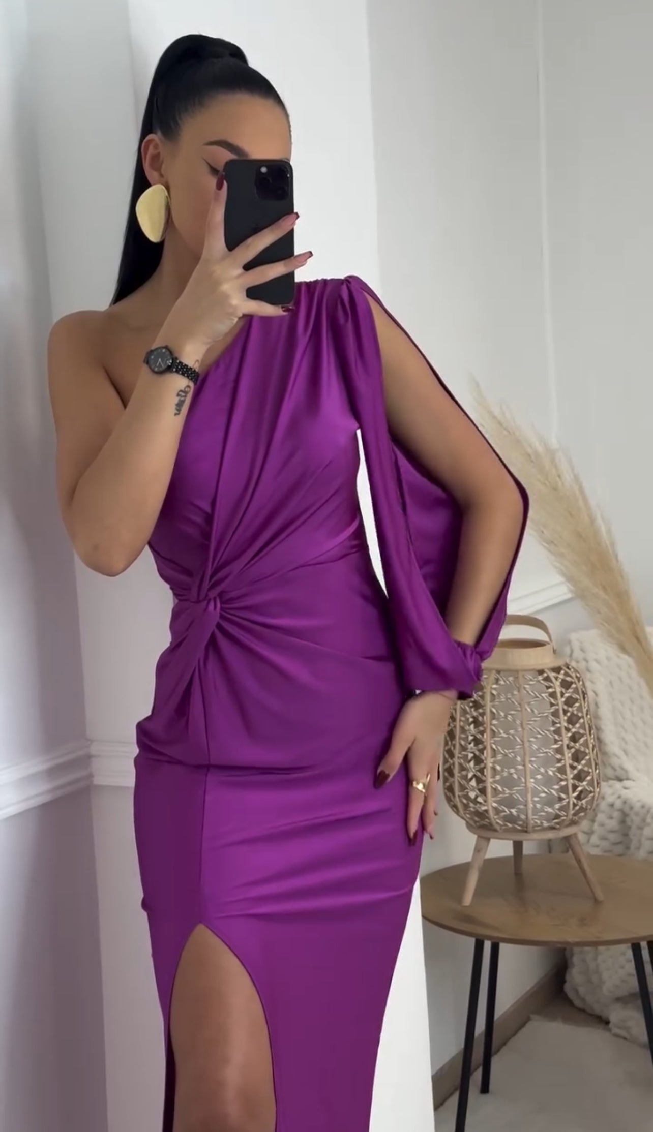 Vania™ | Vestido satén fluido