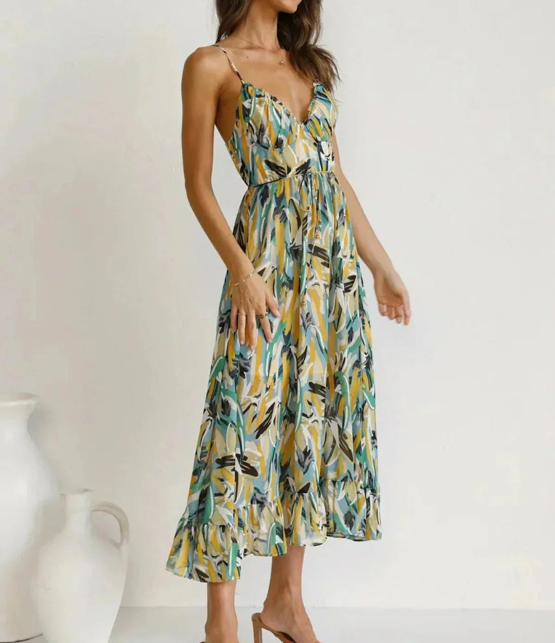 Ternura™ | Vestido Midi en Color Vibrante