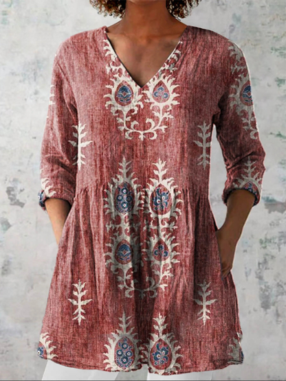Paloma™ | Blusa Amplia con Diseño Vibrante
