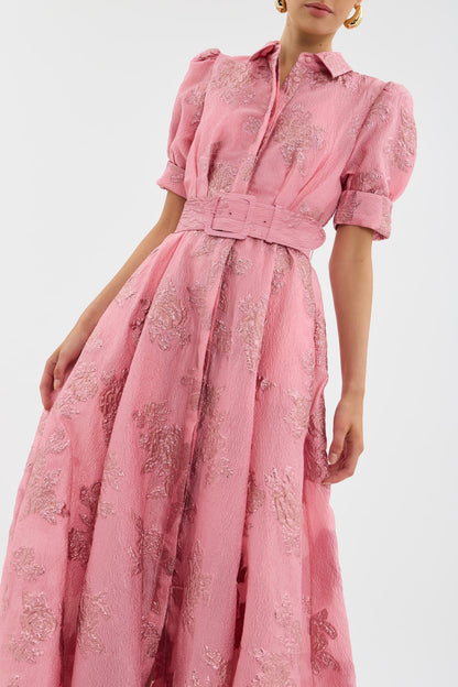 Reyes™ | Vestido de Mangas Cortas con Volumen