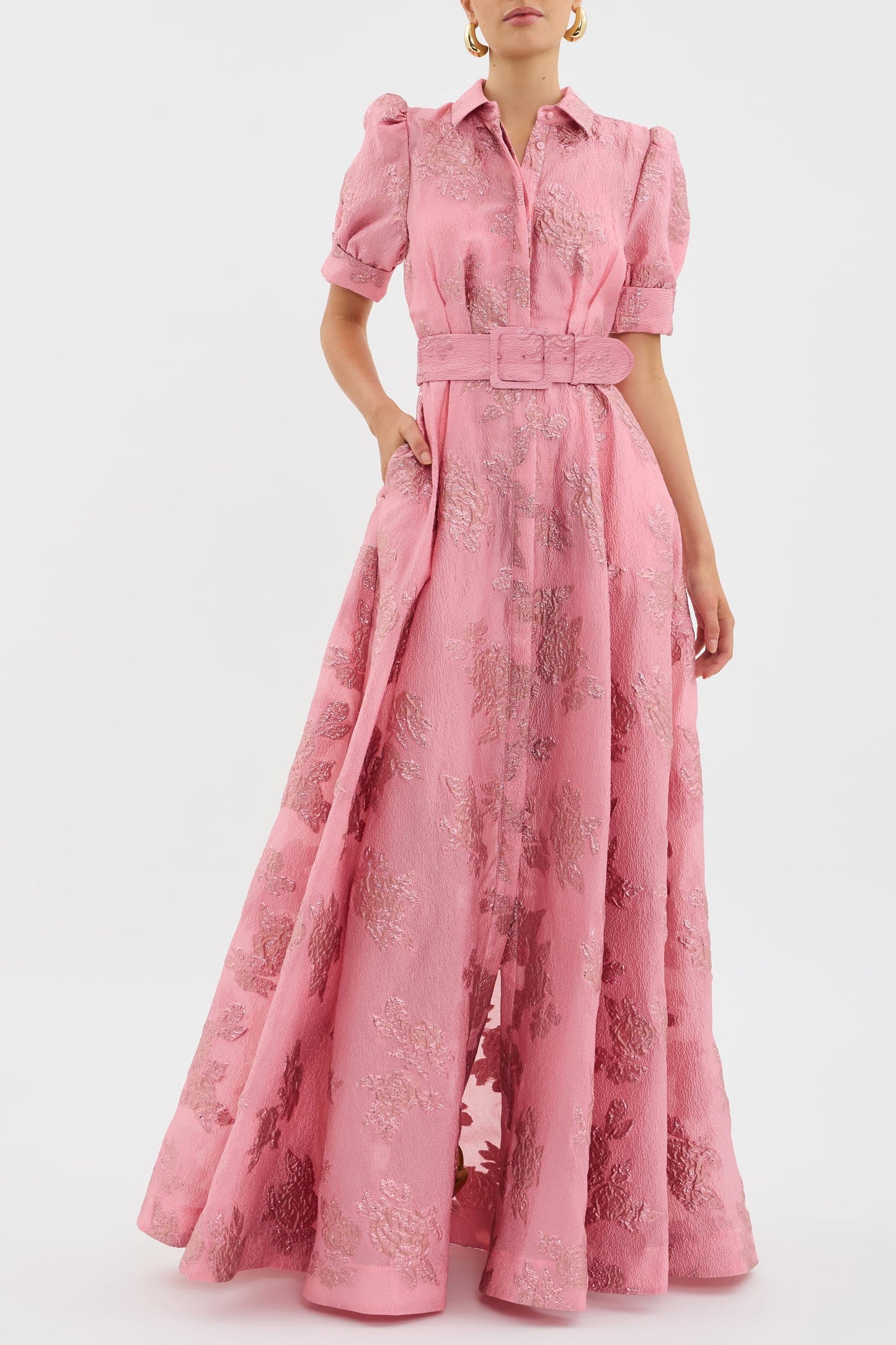 Reyes™ | Vestido de Mangas Cortas con Volumen