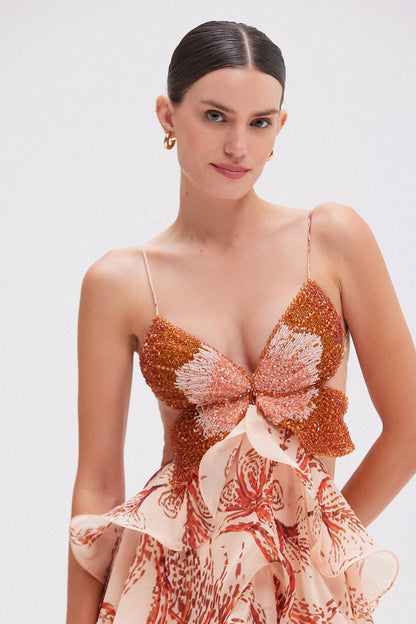 Calma™ | Vestido Maxi Papillon Exclusivo