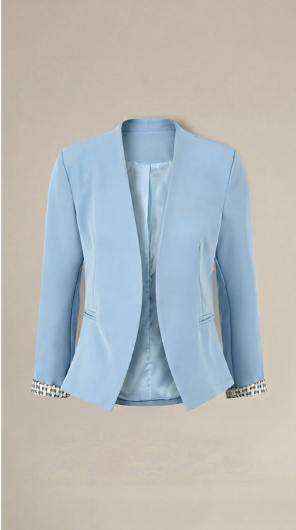 María Ariana™ | Blazer de corte recto con hombreras