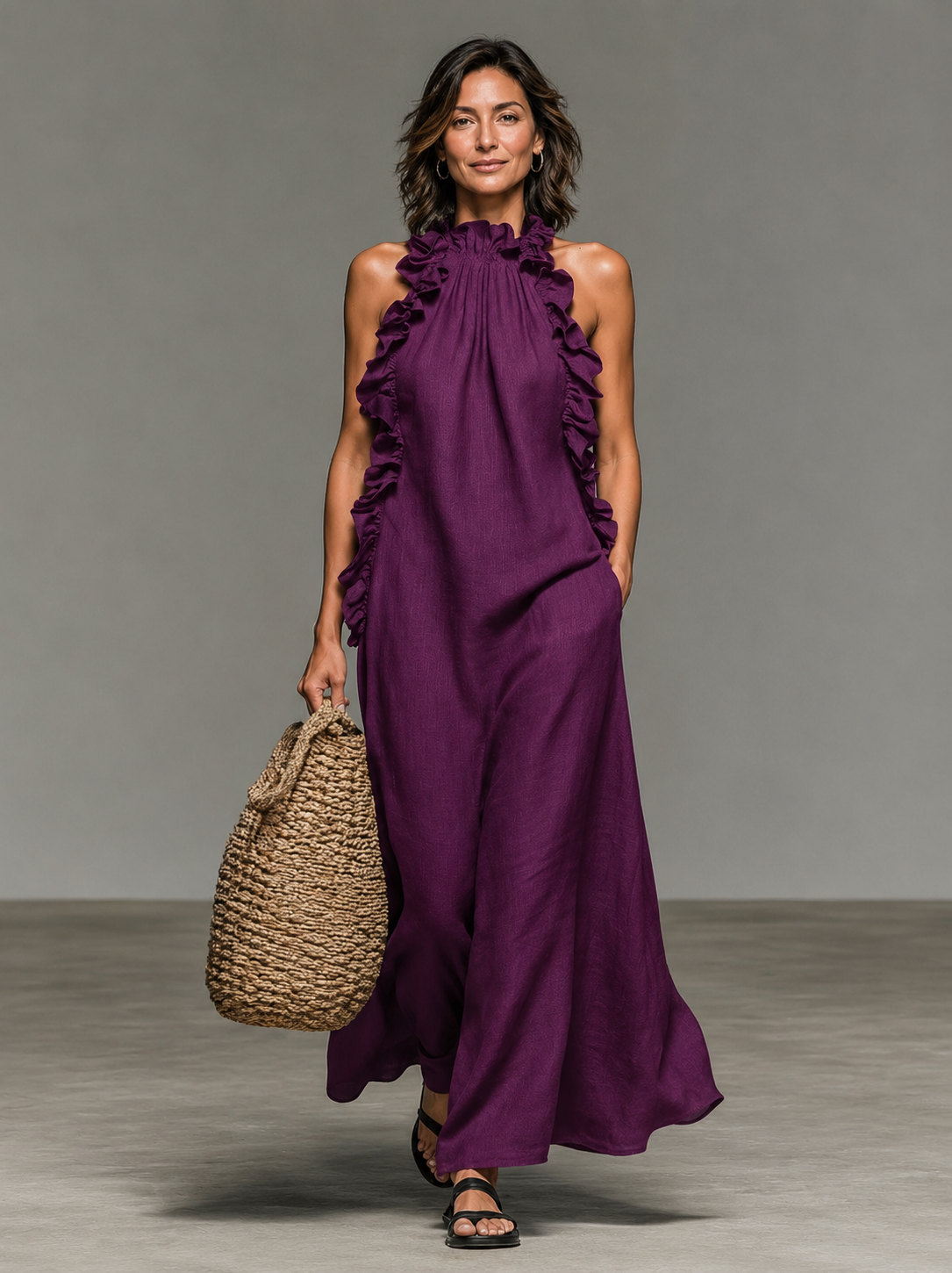 Leire™ | Vestido Maxi con Bolsillos