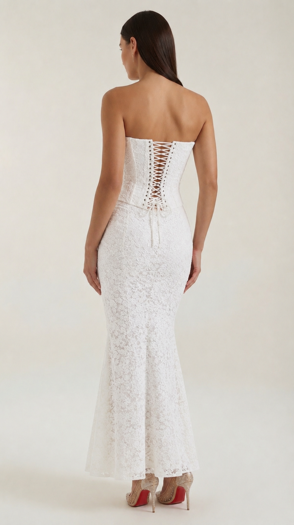 Catalina™ | Largo Vestido de Encaje con Corsé Isabela