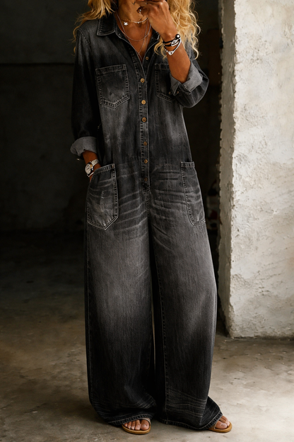 Idoia™ | Mono denim cómodo y casual