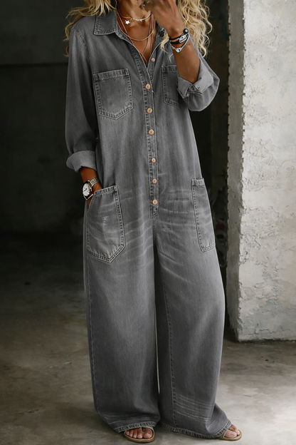 Idoia™ | Mono denim cómodo y casual