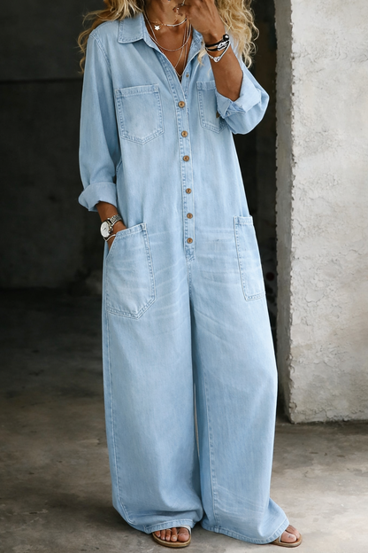 Idoia™ | Mono denim cómodo y casual