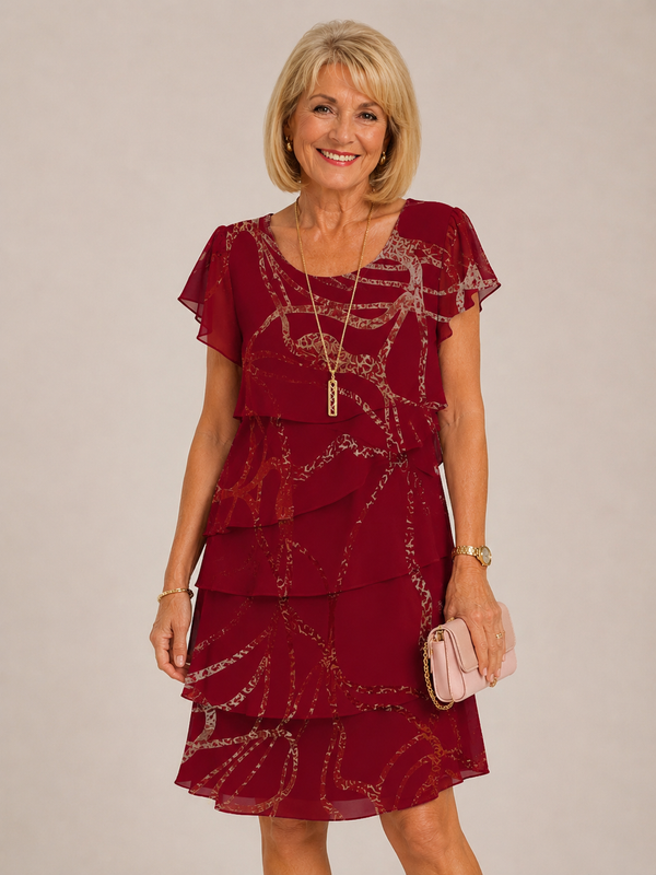 Lorna Liana™ | Vestido elegante con estampado "Lacroix"