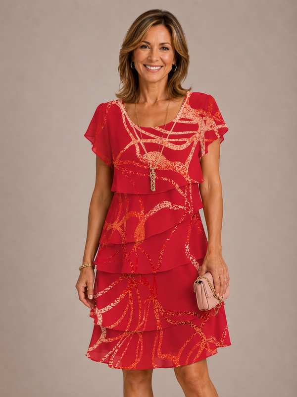 Beatrice Cristina™ | Vestido elegante "rojo herme"