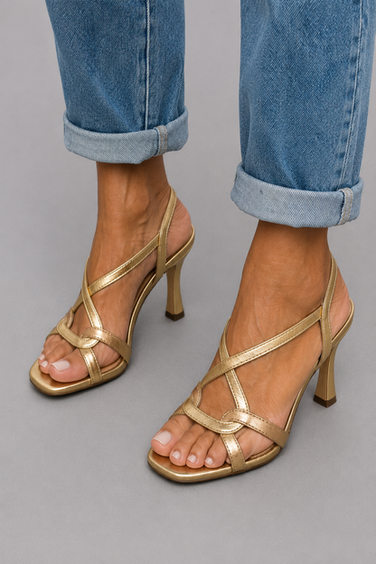 Carmen™ | Sandalias Doradas Encanto Verano