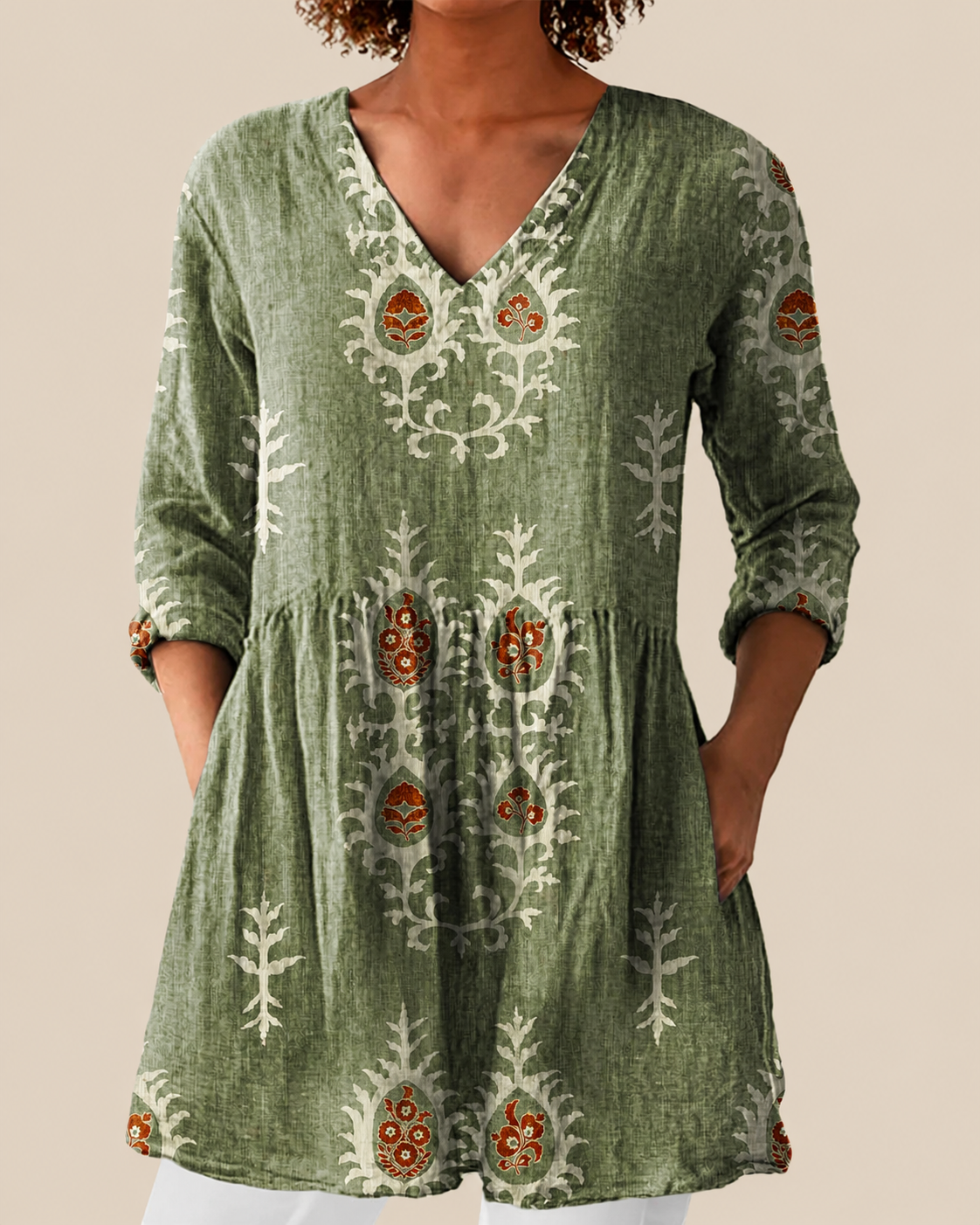 Paloma™ | Blusa Amplia con Diseño Vibrante