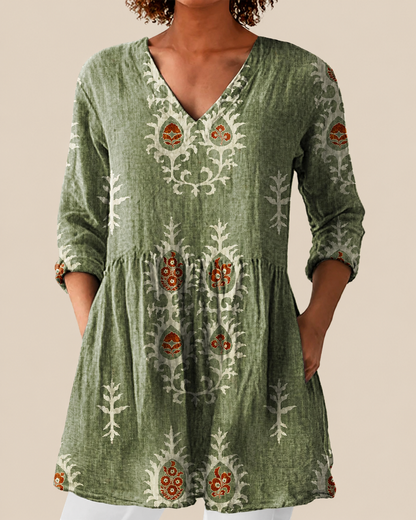 Paloma™ | Blusa Amplia con Diseño Vibrante