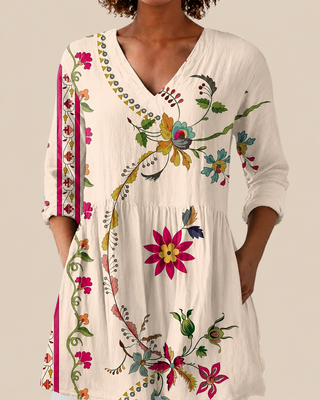 Estrella™ | Blusa Amplia con Diseño Vibrante