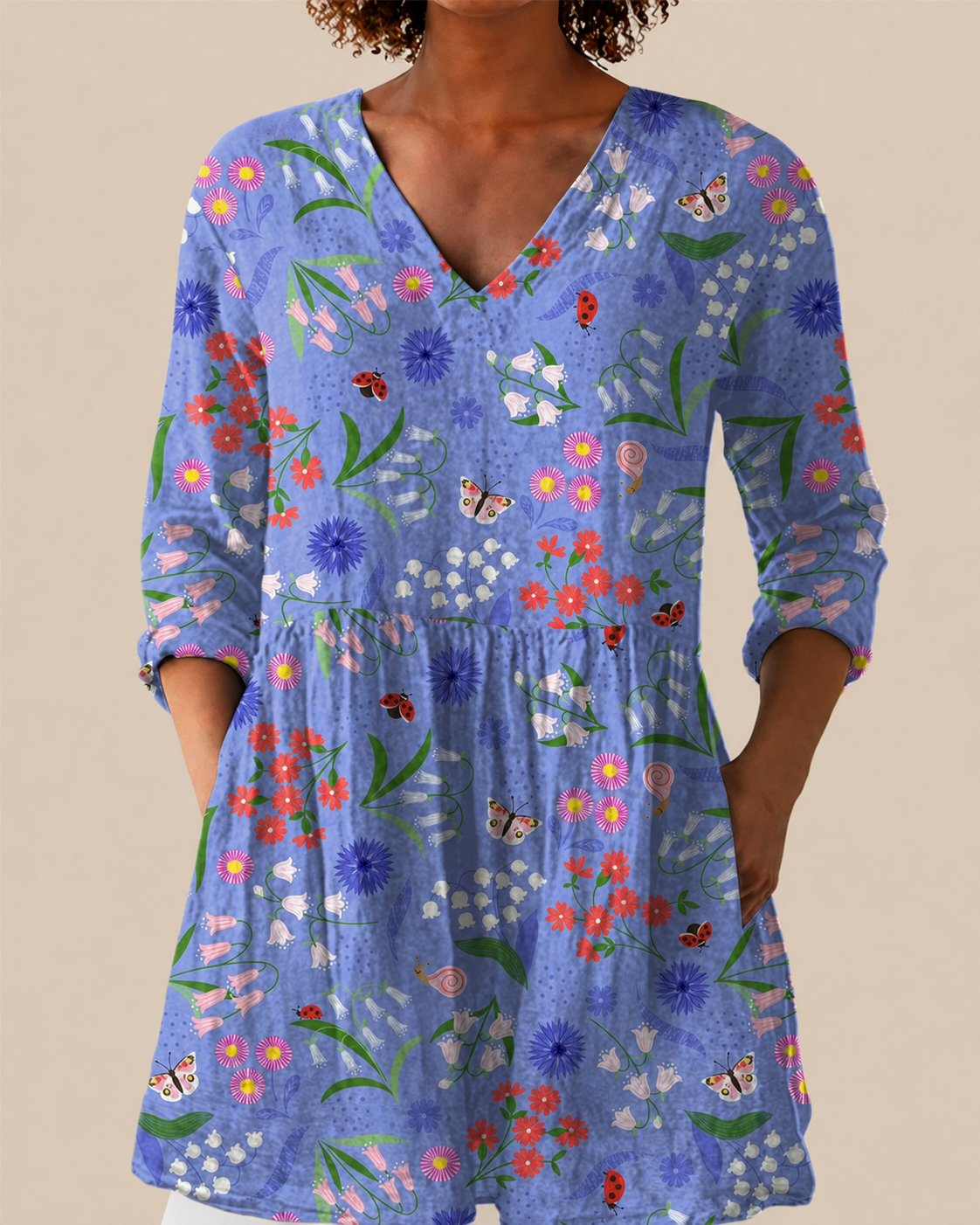 Nazaret™ | Blusa amplia con diseño llamativo