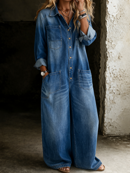 Idoia™ | Mono denim cómodo y casual