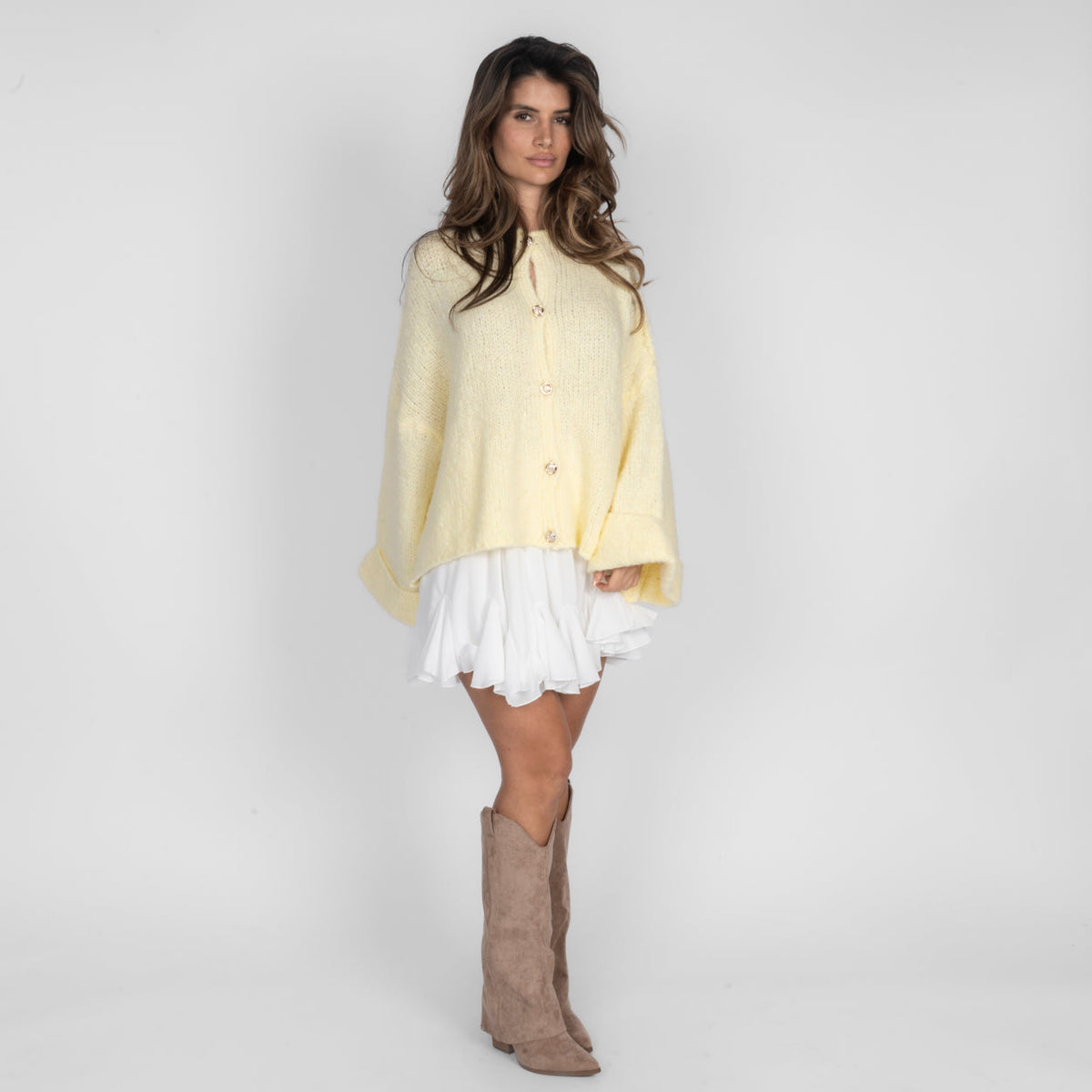 María Rosaura™ | Cárdigan oversize de manga suave