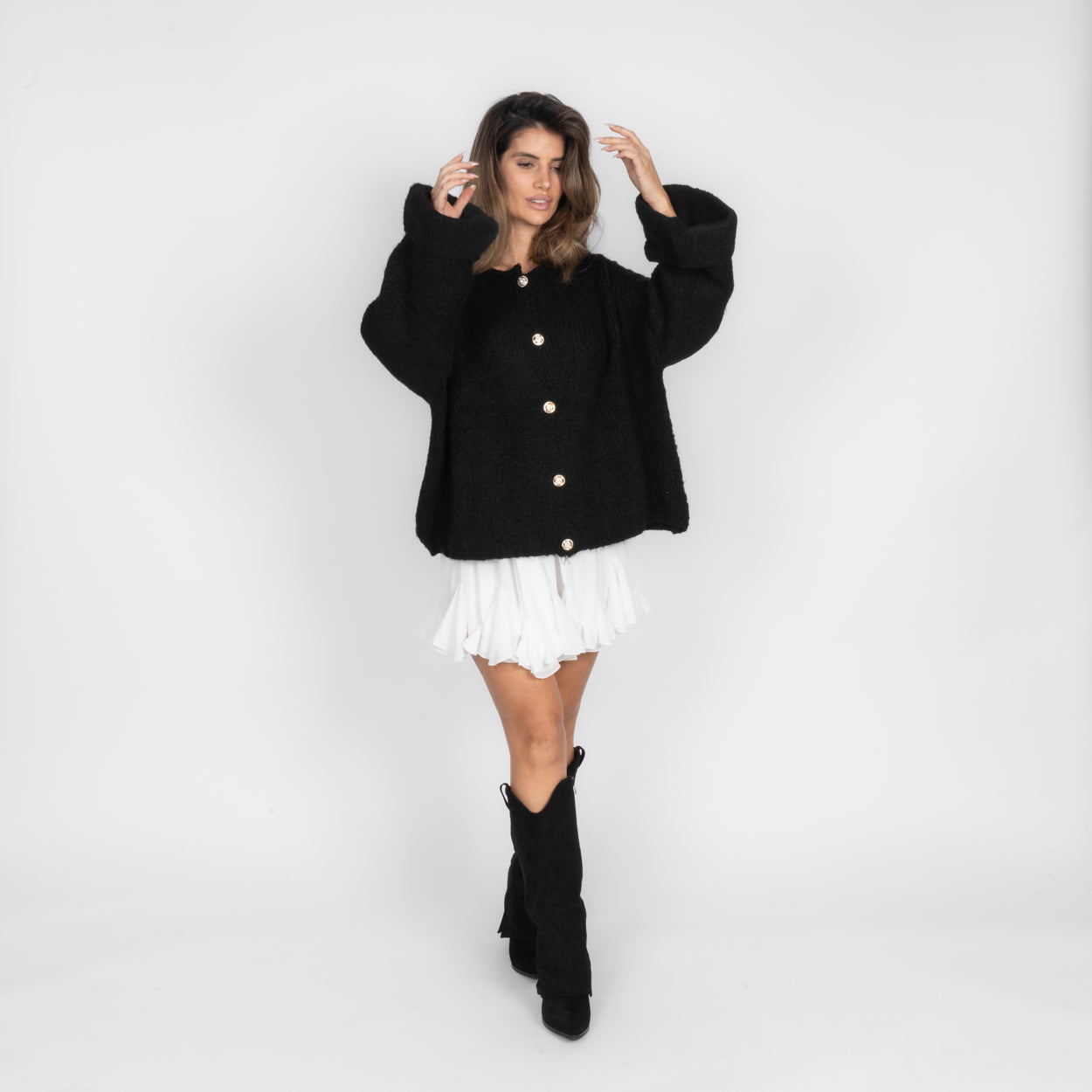 María Rosaura™ | Cárdigan oversize de manga suave