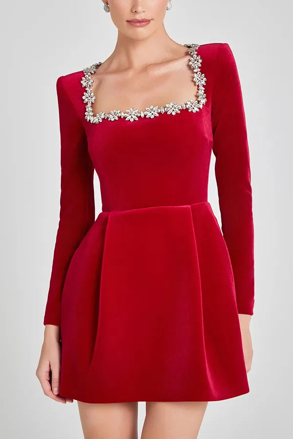 Anahí™ | Mini Vestido de Terciopelo