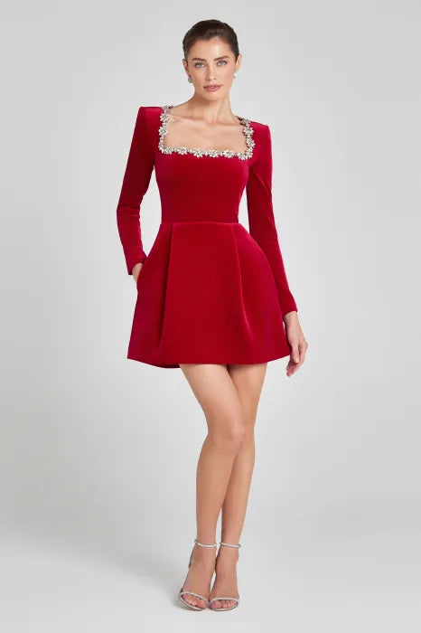 Anahí™ | Mini Vestido de Terciopelo