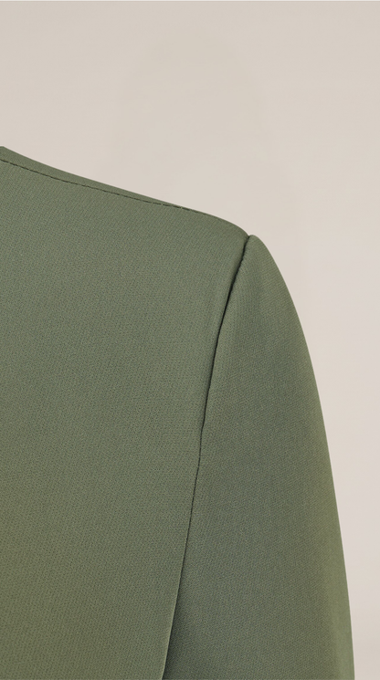 María Ariana™ | Blazer de corte recto con hombreras