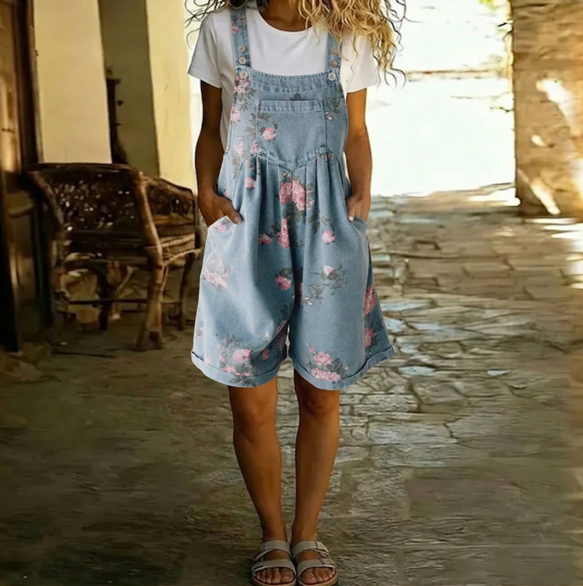 Naia™ | Pantalones Salopette Denim