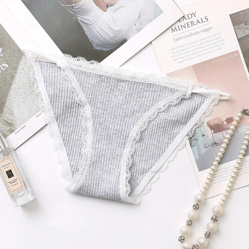 Marion™ | Bragas de encaje dulce a rayas