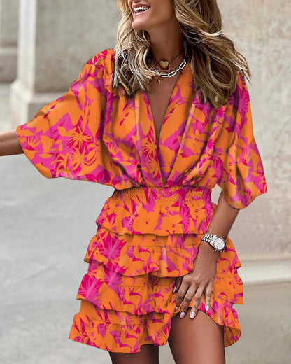 Indira™ | Floral Midi Dress