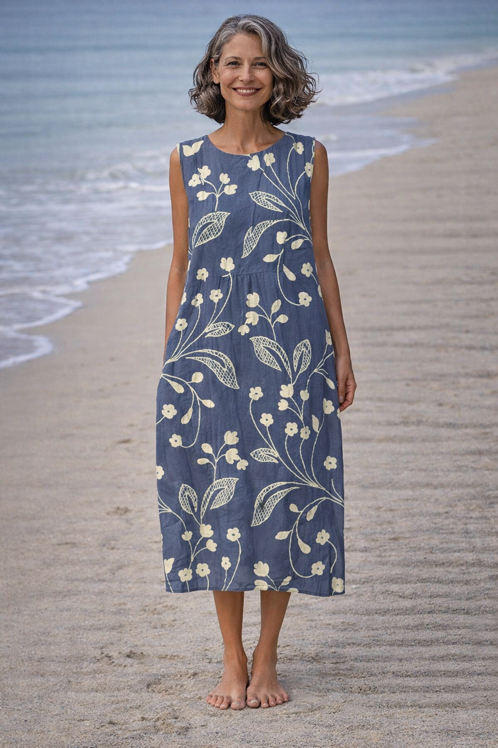 Margot™ | Vestido midi flores vintage