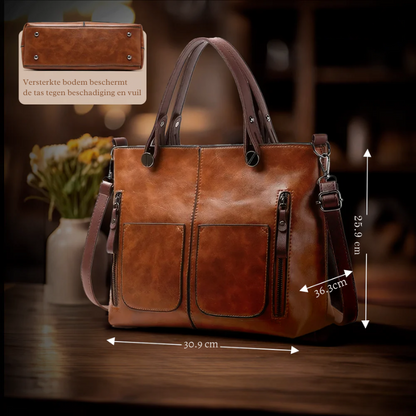 Marvella™ | Bolso hombro atemporal cuero vegano