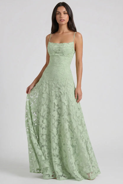 Eloísa™ | Maxi Dress with Cowl Neck and Lace-Up Back
