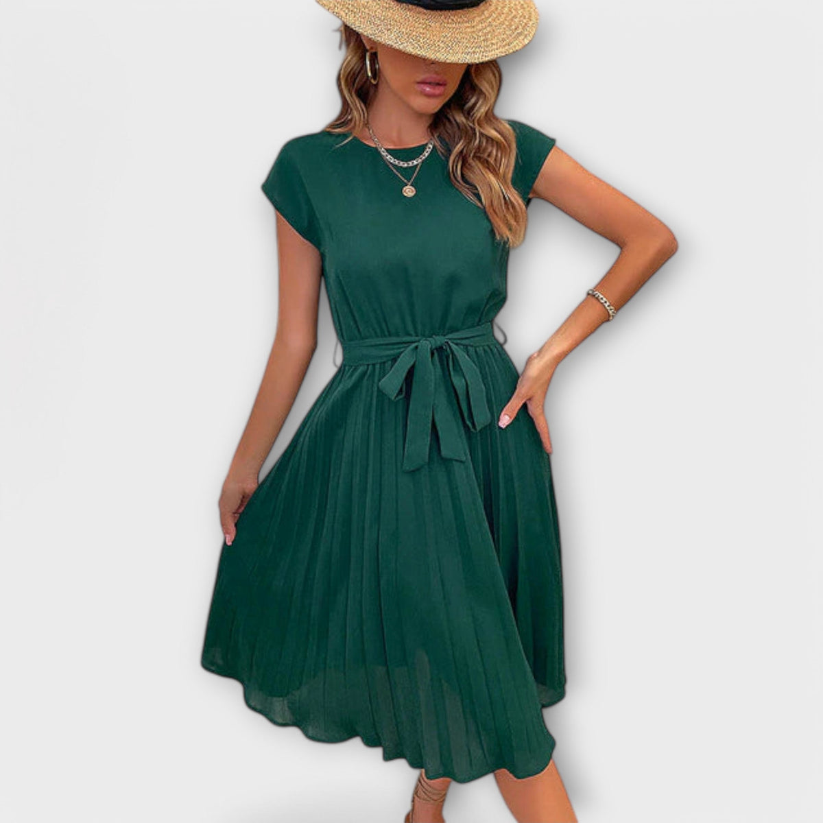 Victoria™ | Vestido Midi Plisado para el Verano